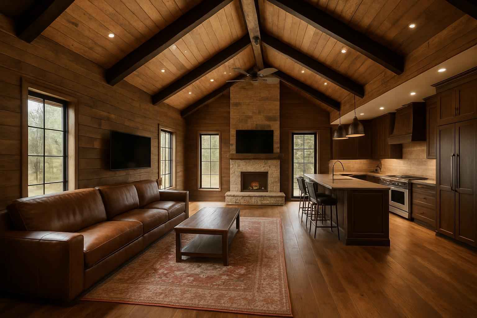 Barndominium Interior Build Out in Luckenbach TX