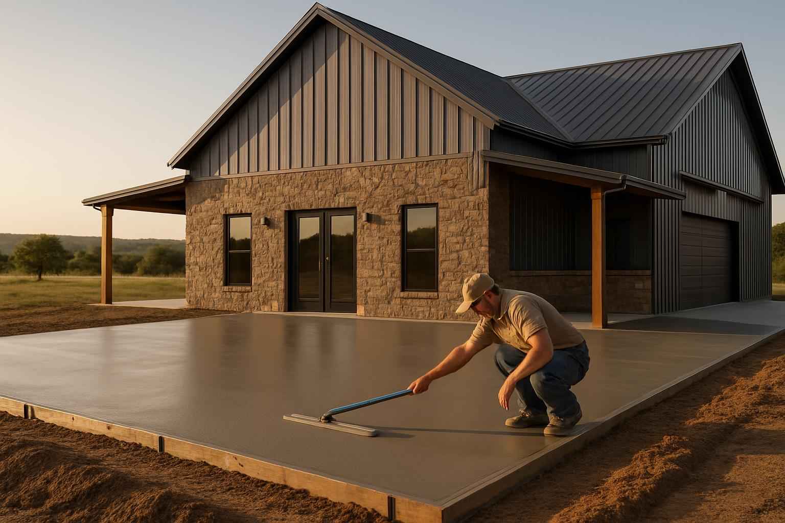 Barndominium Slab Contractor in Willow City TX