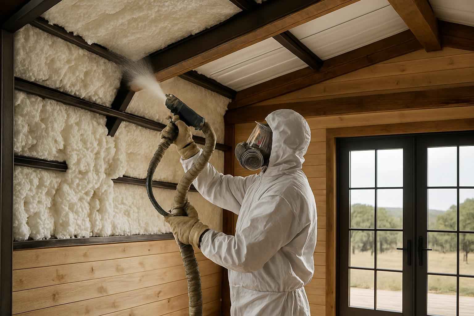 Barndominium Spray Foam Service in Comfort TX
