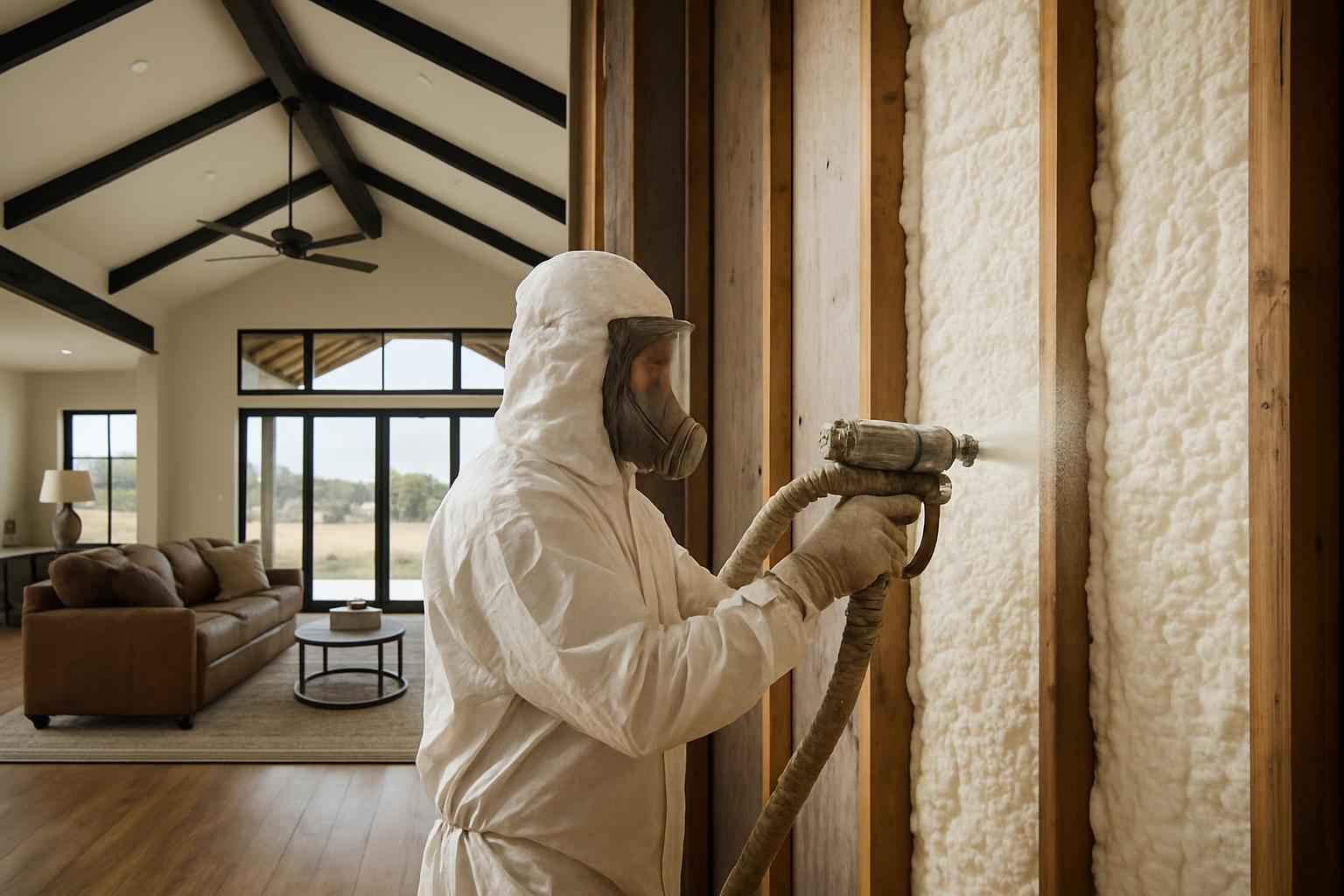 Barndominium Spray Foam Service in Willow City TX