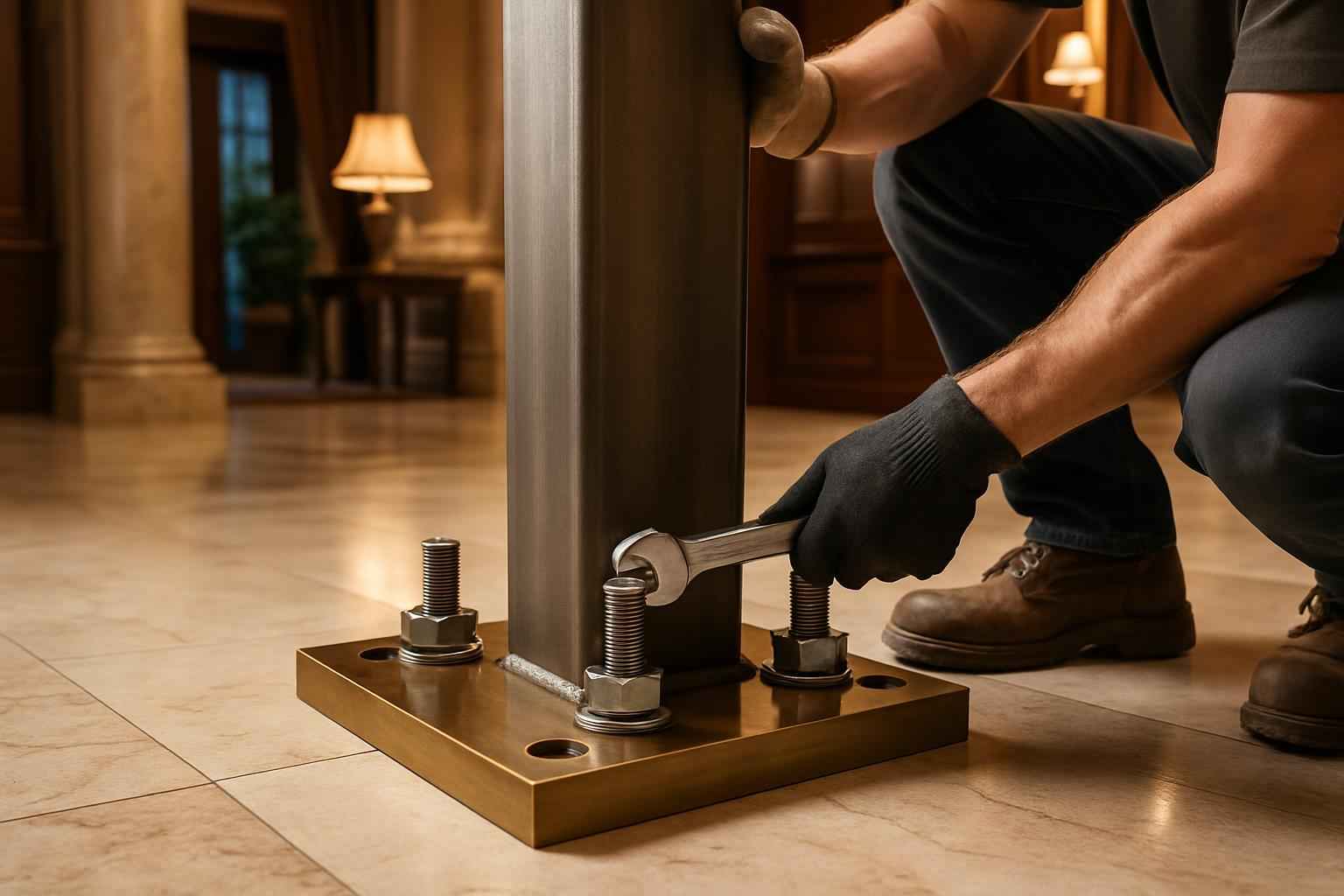 Column Base Plate Install