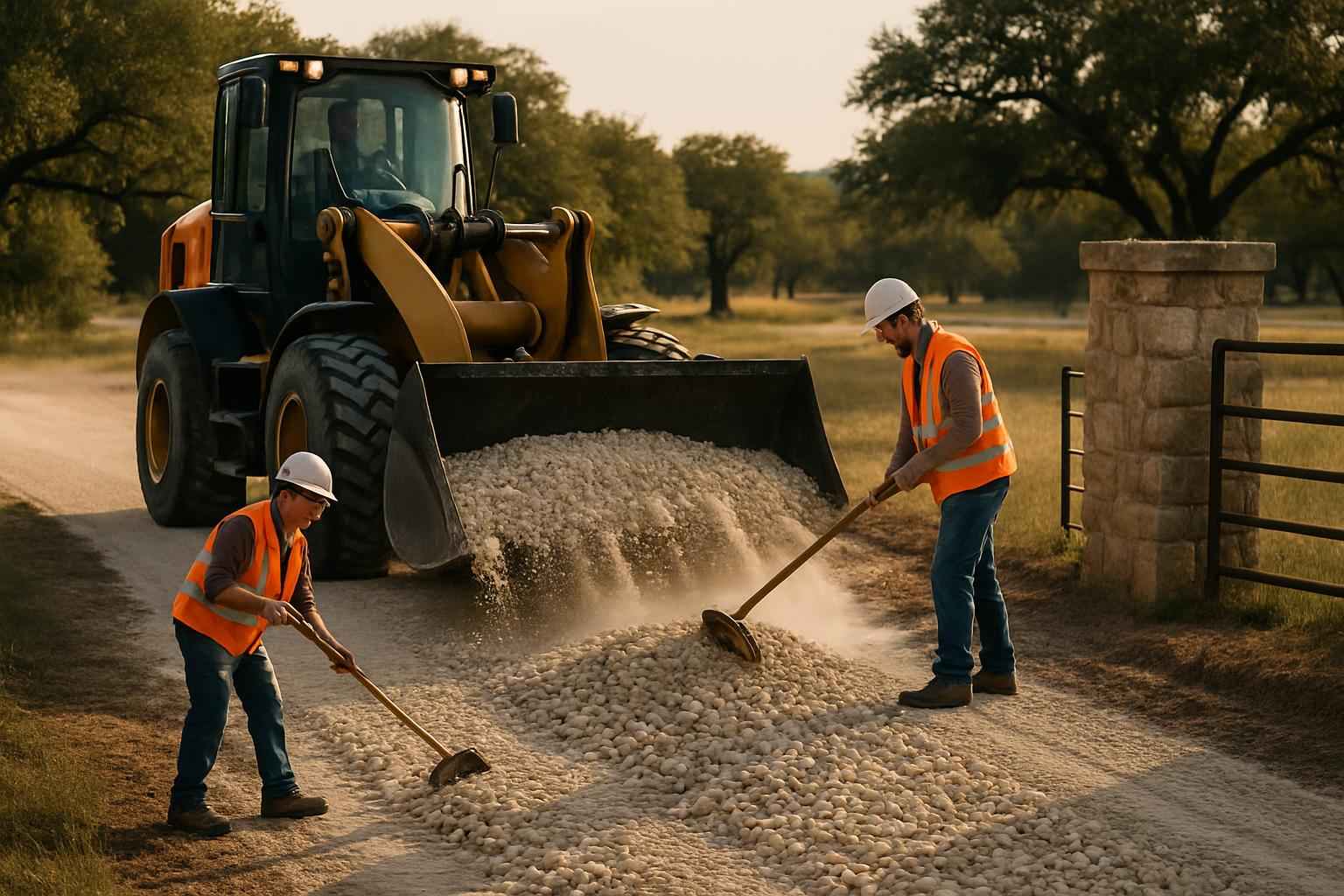 Construction Entrance Installation in Doss TX