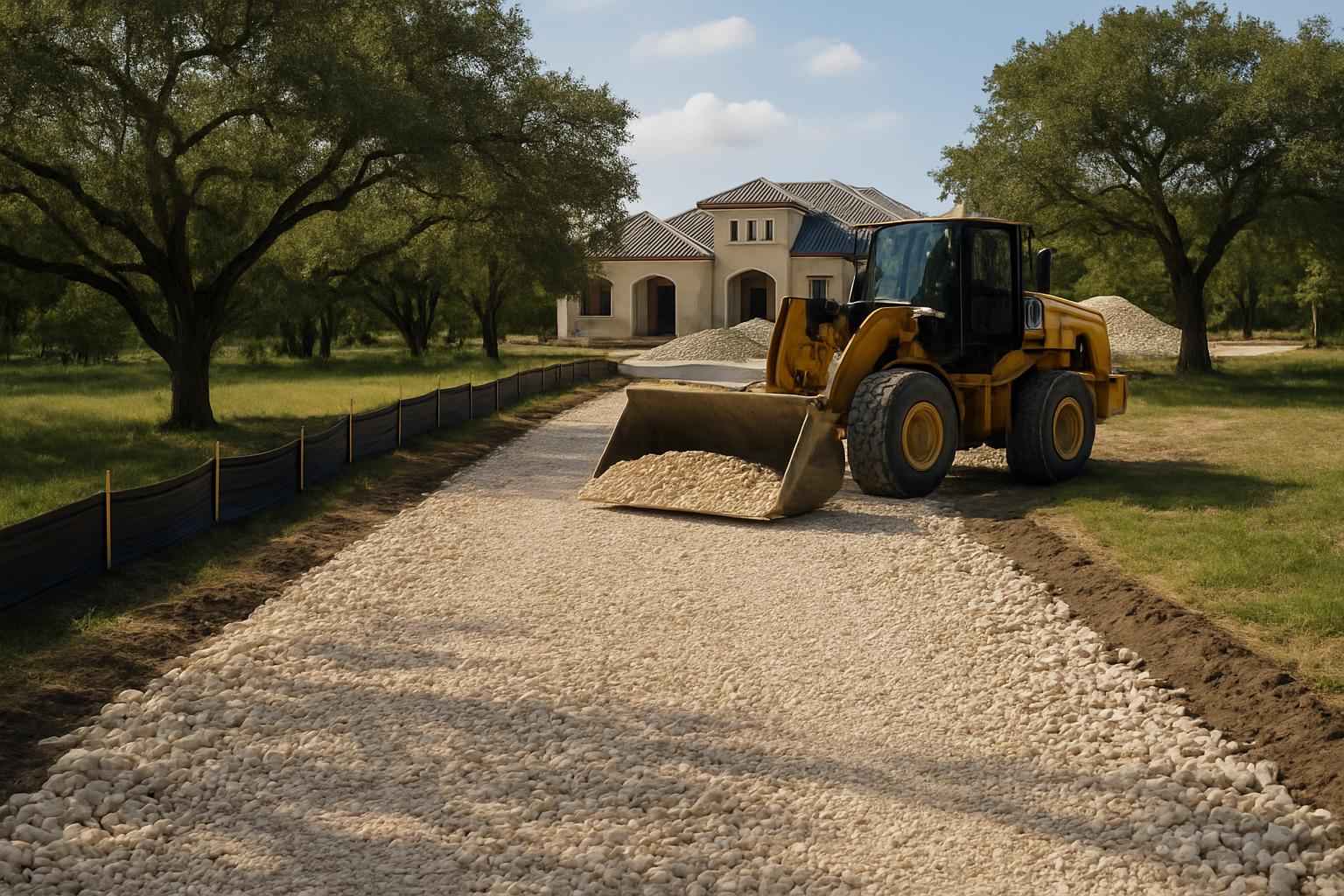 Construction Entrance Installation in Fredericksburg TX