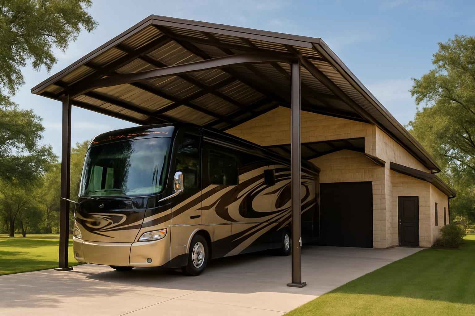 Covered RV Parking Builder in Fredericksburg TX