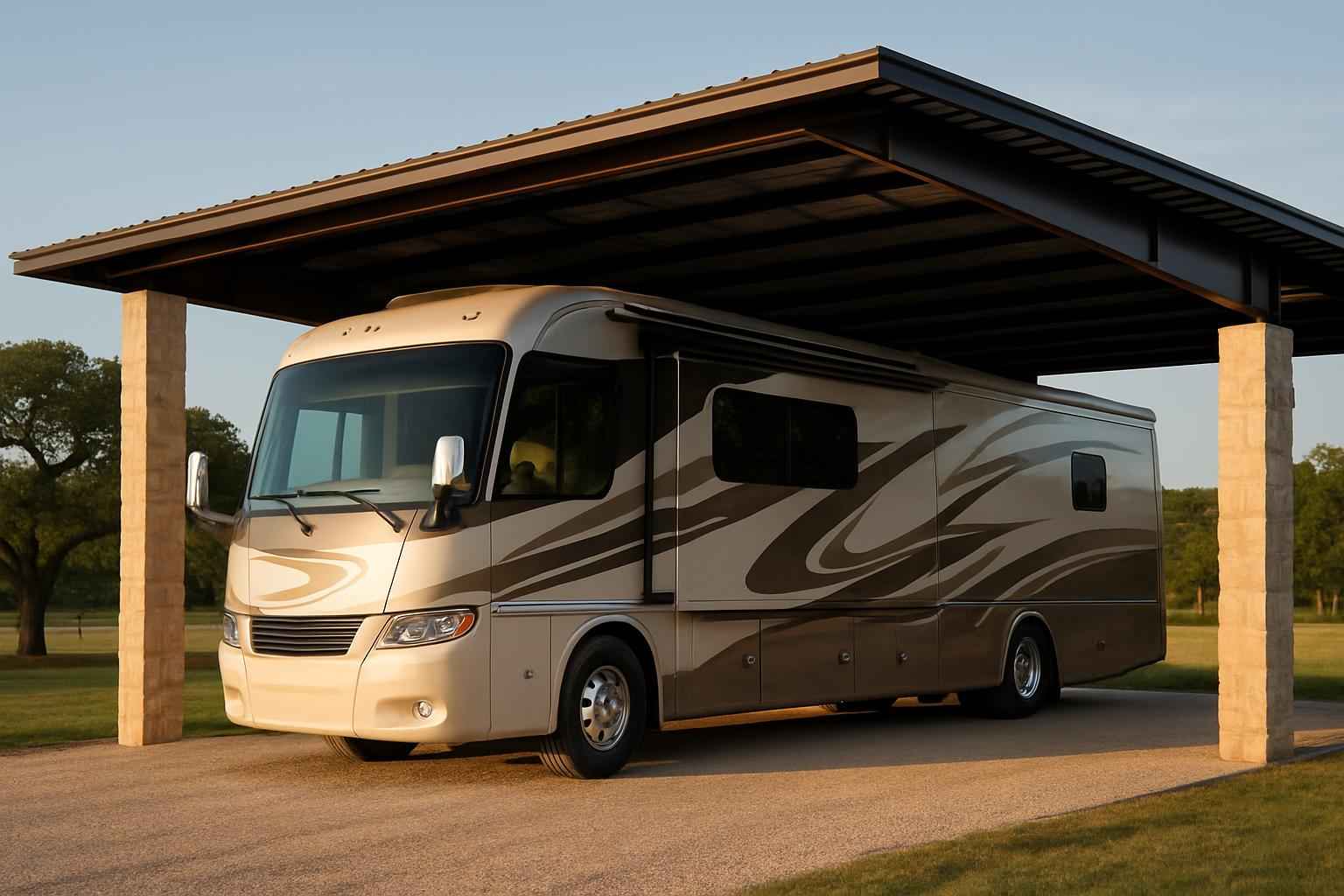 Covered RV Parking Builder in Hye TX