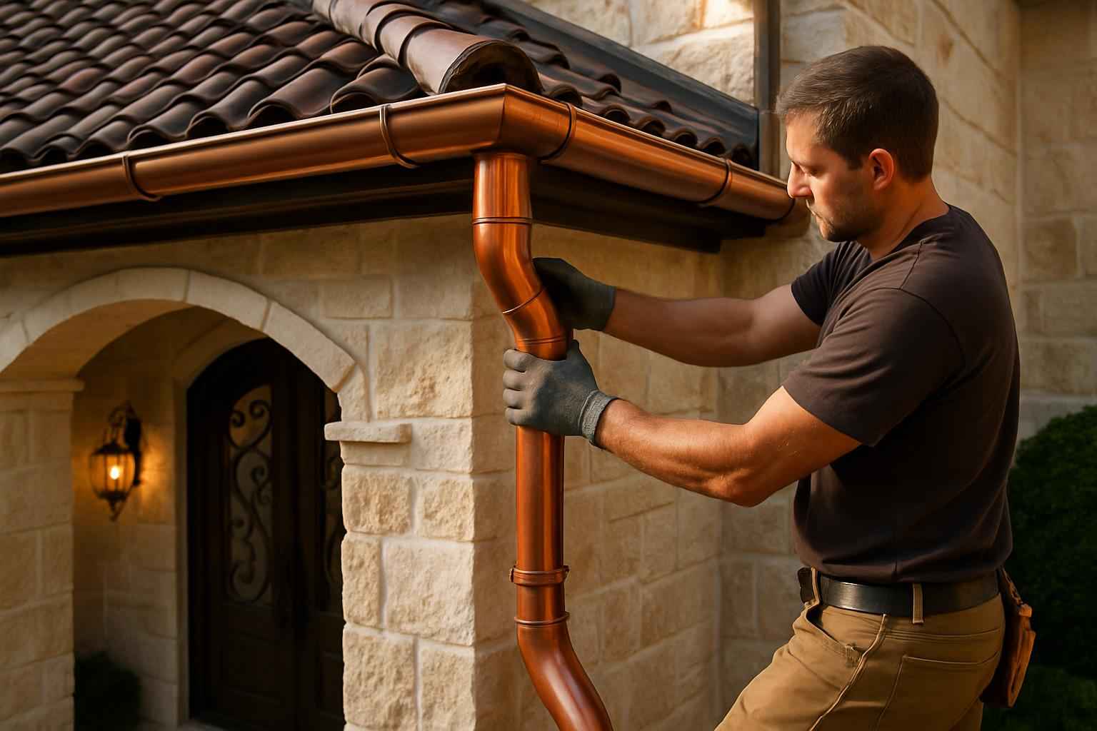 Downspout Installation Service in Hye TX