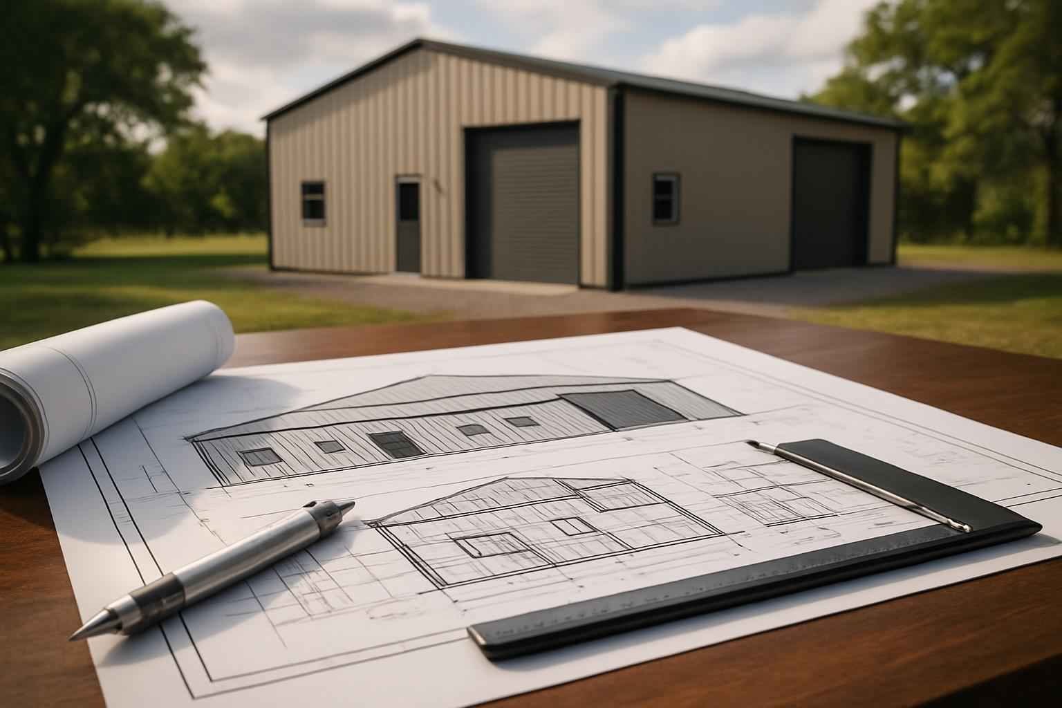 Engineered Metal Building Plans in Hye TX