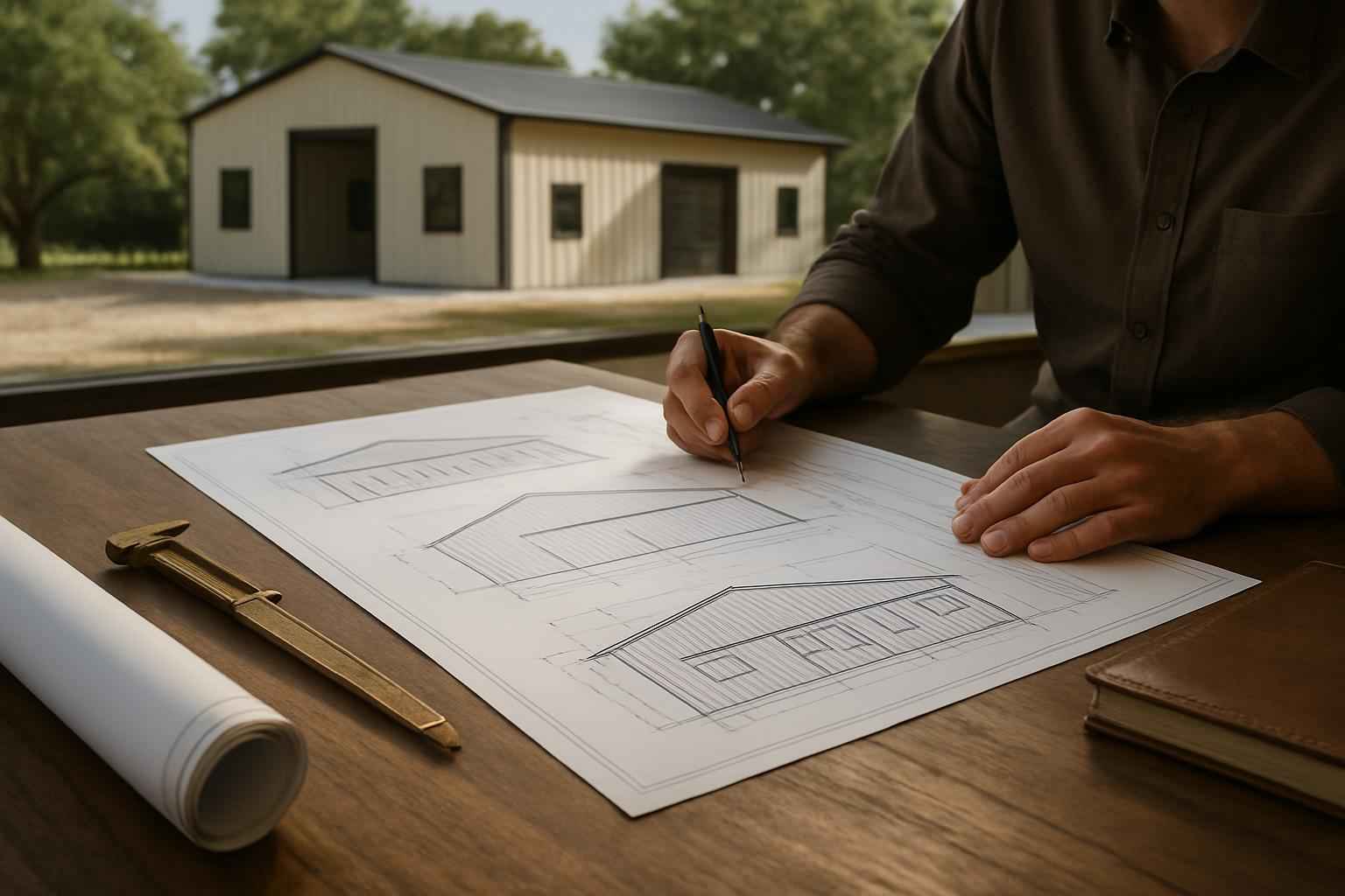 Engineered Metal Building Plans in Luckenbach TX