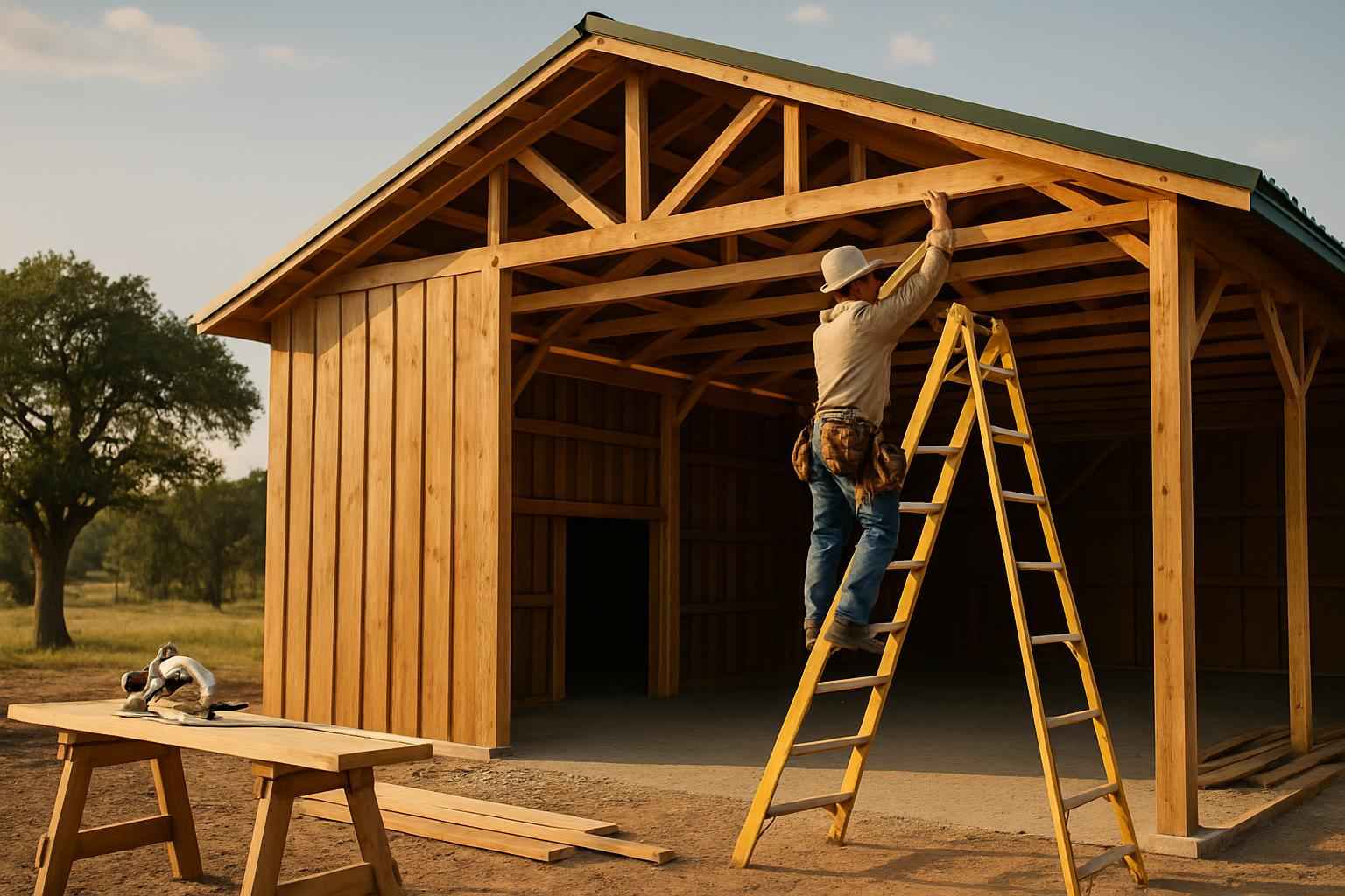 Equipment Barn Builder in Doss TX