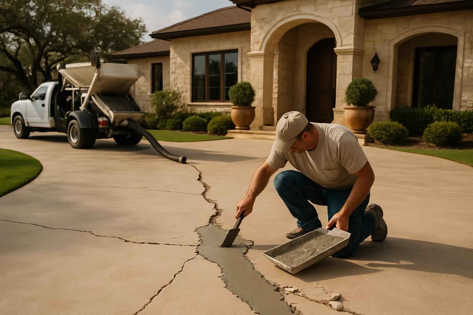Flatwork Repair Service in Hye TX
