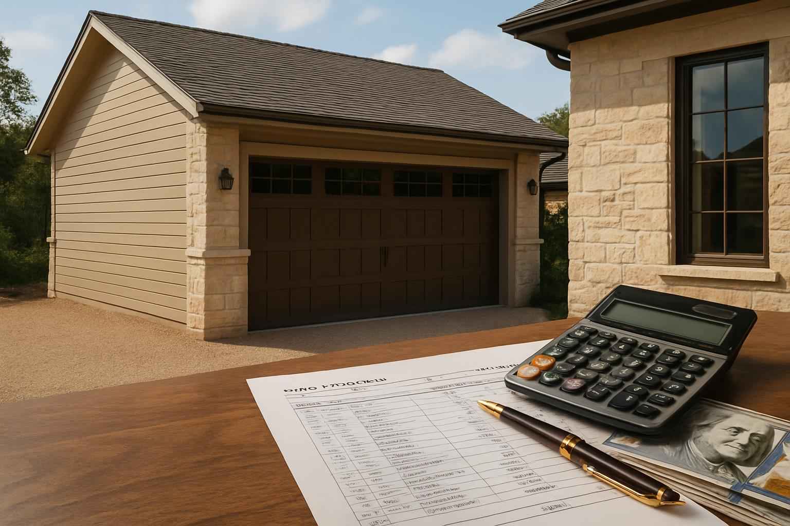 Garage Build Cost Estimate in Fredericksburg TX