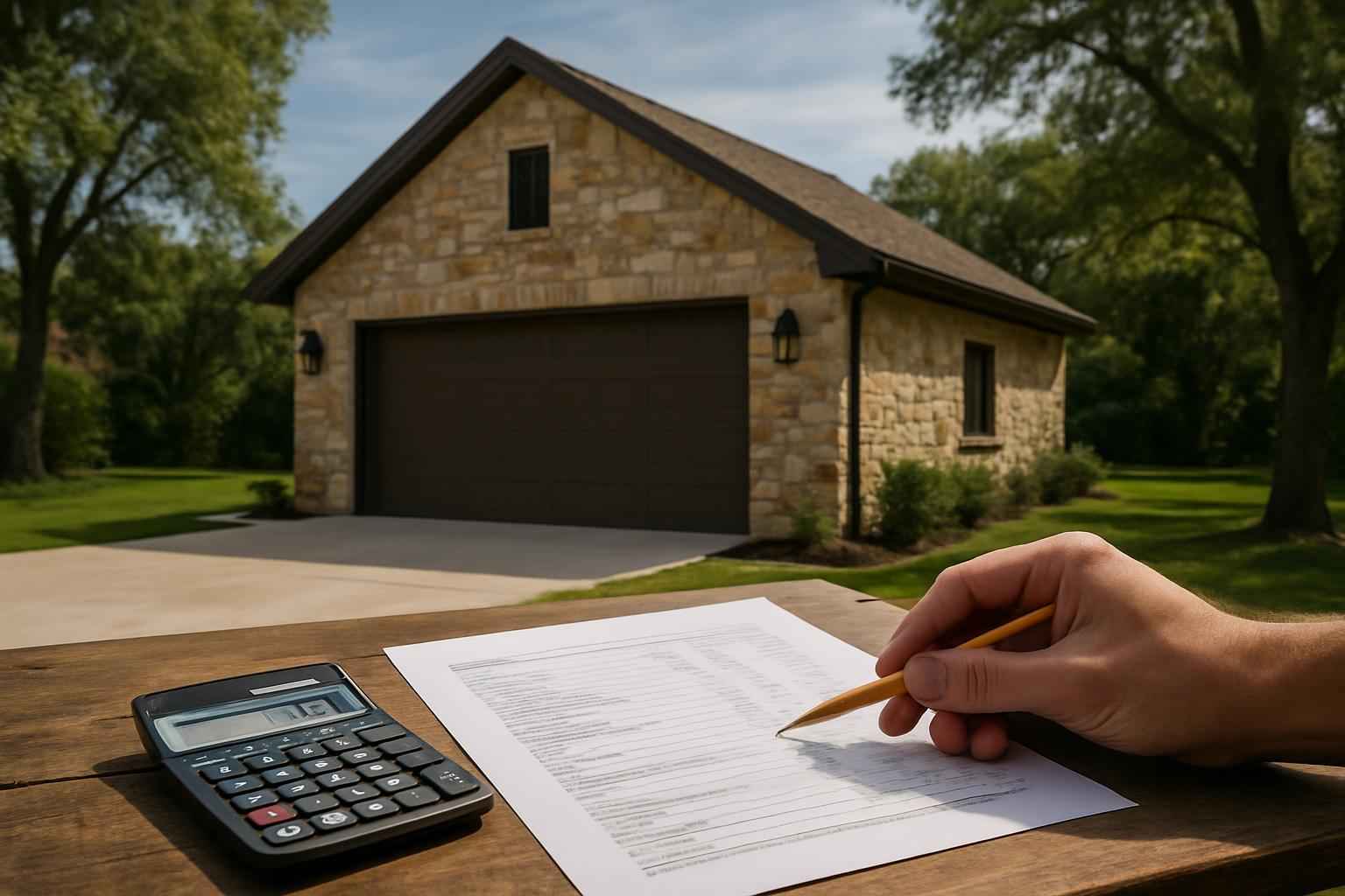 Garage Build Cost Estimate in Stonewall TX