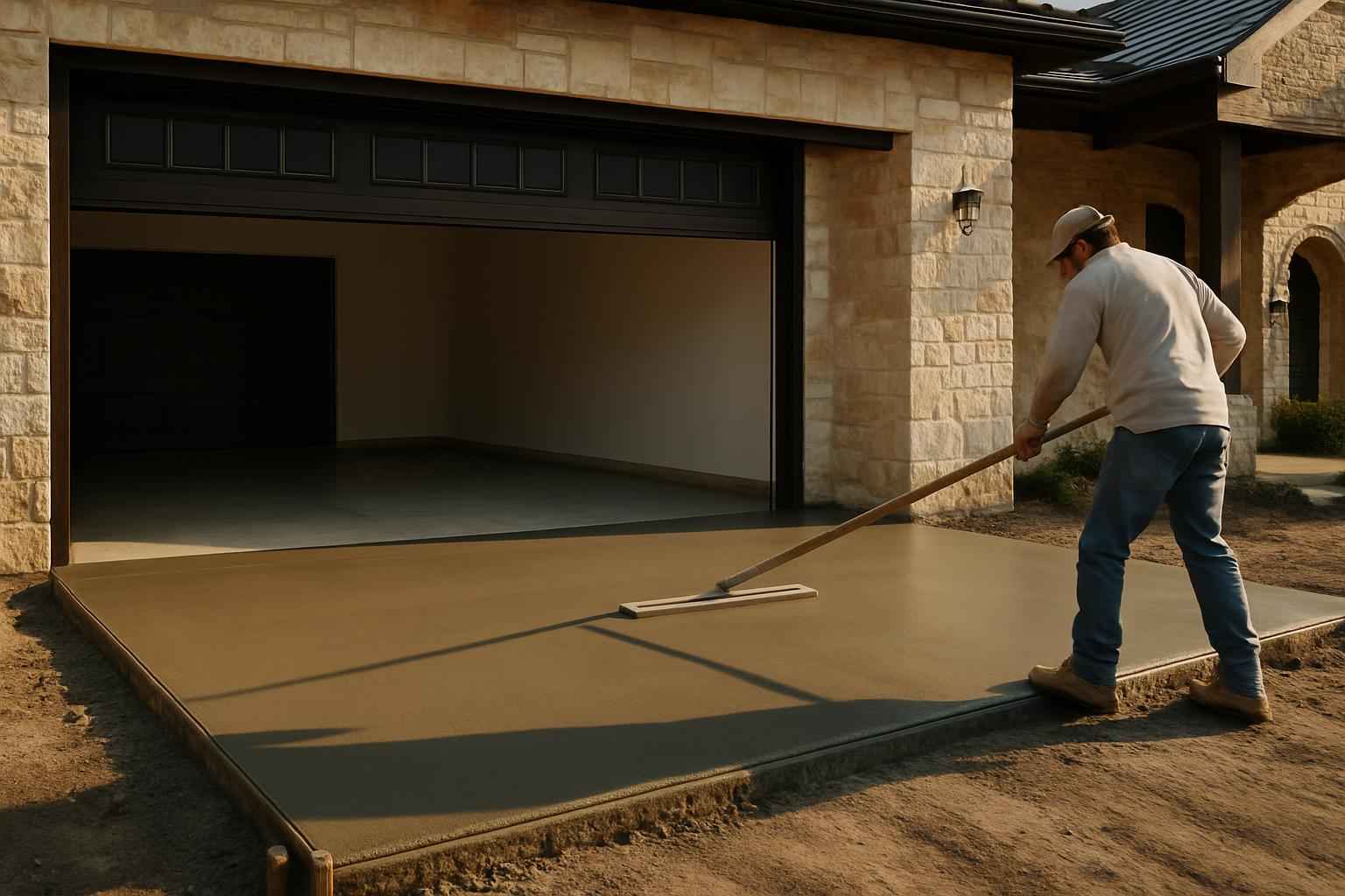 Garage Slab Installer in Fredericksburg TX