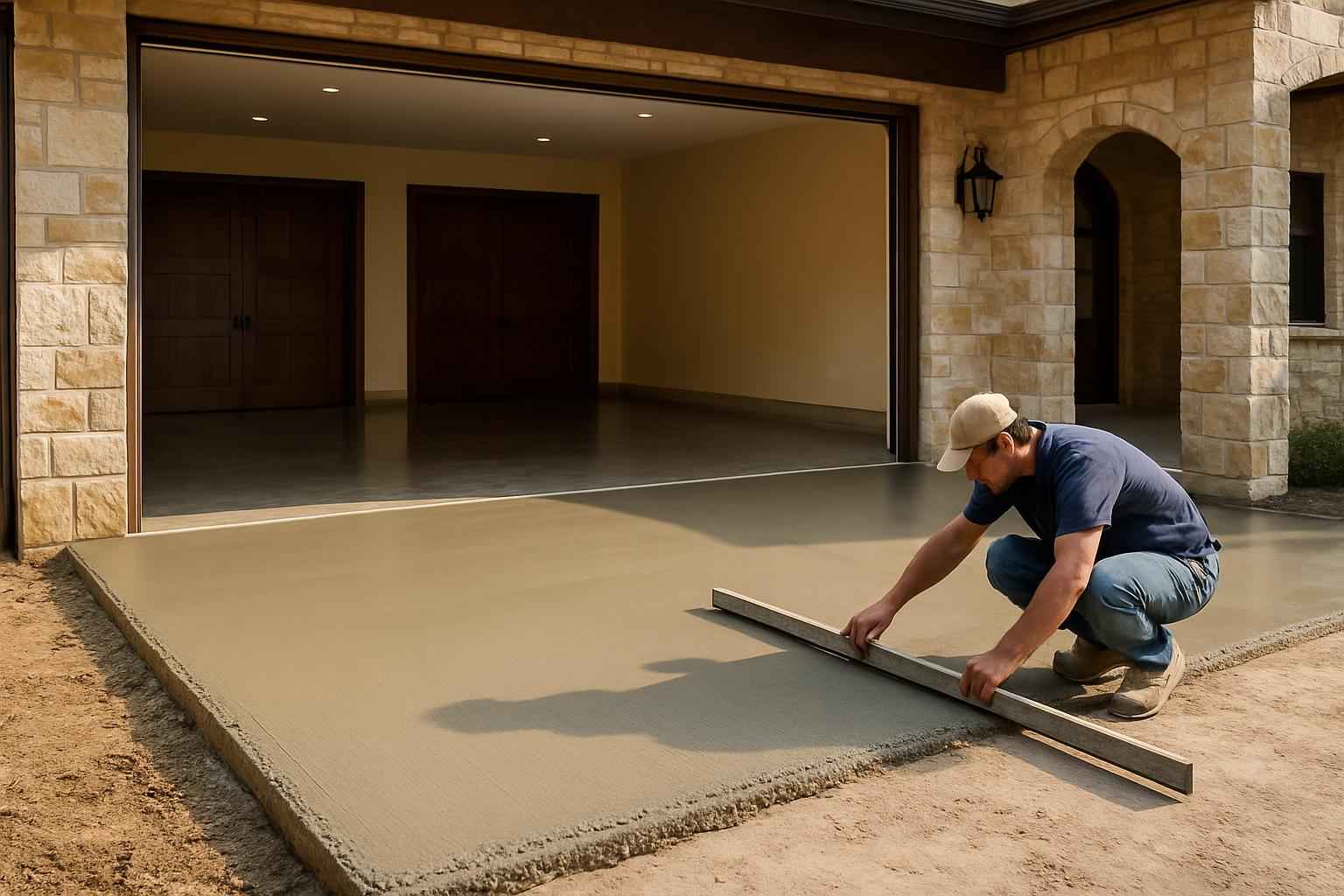 Garage Slab Installer in Stonewall TX