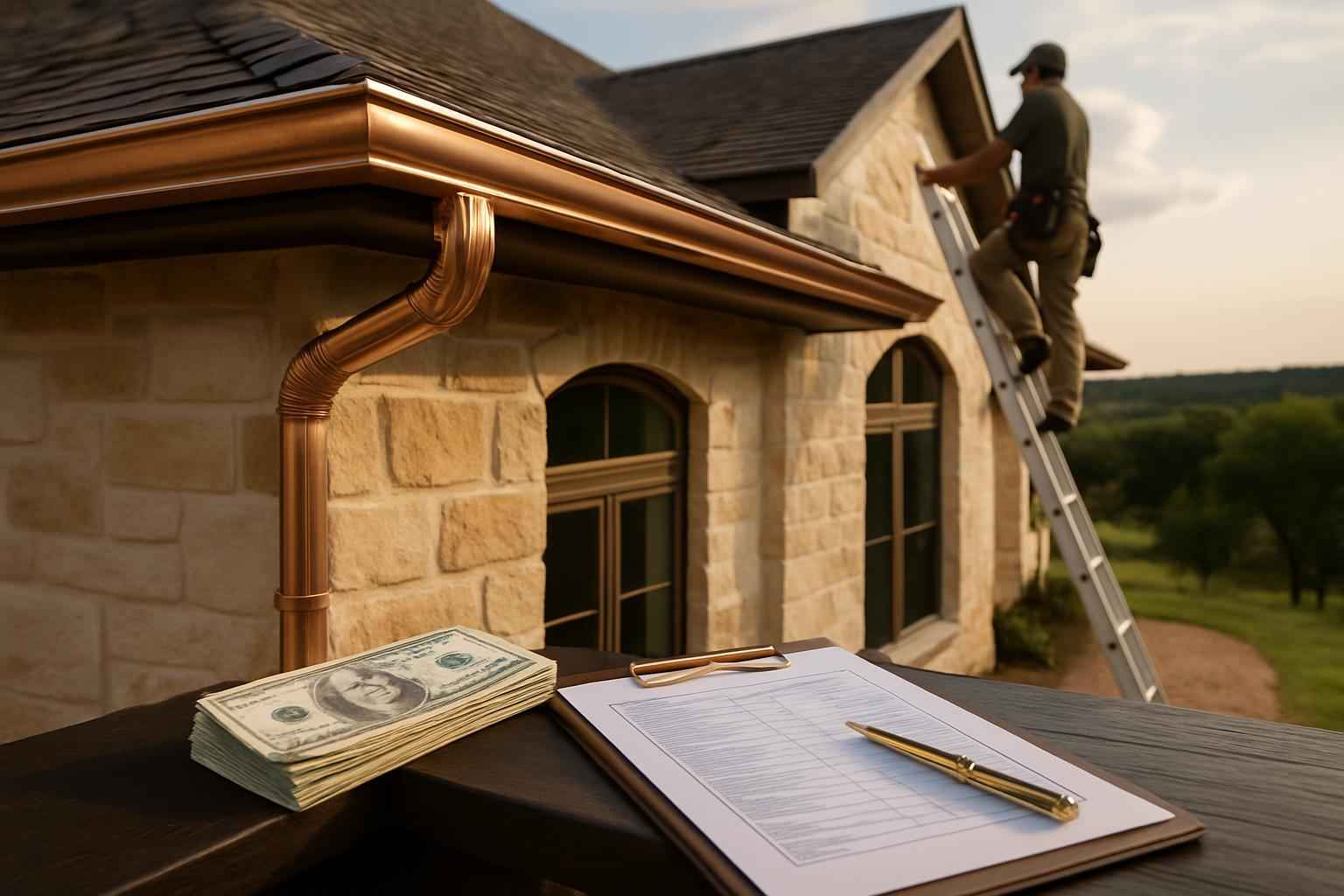 Gutter Installation Cost Estimate in Hye TX