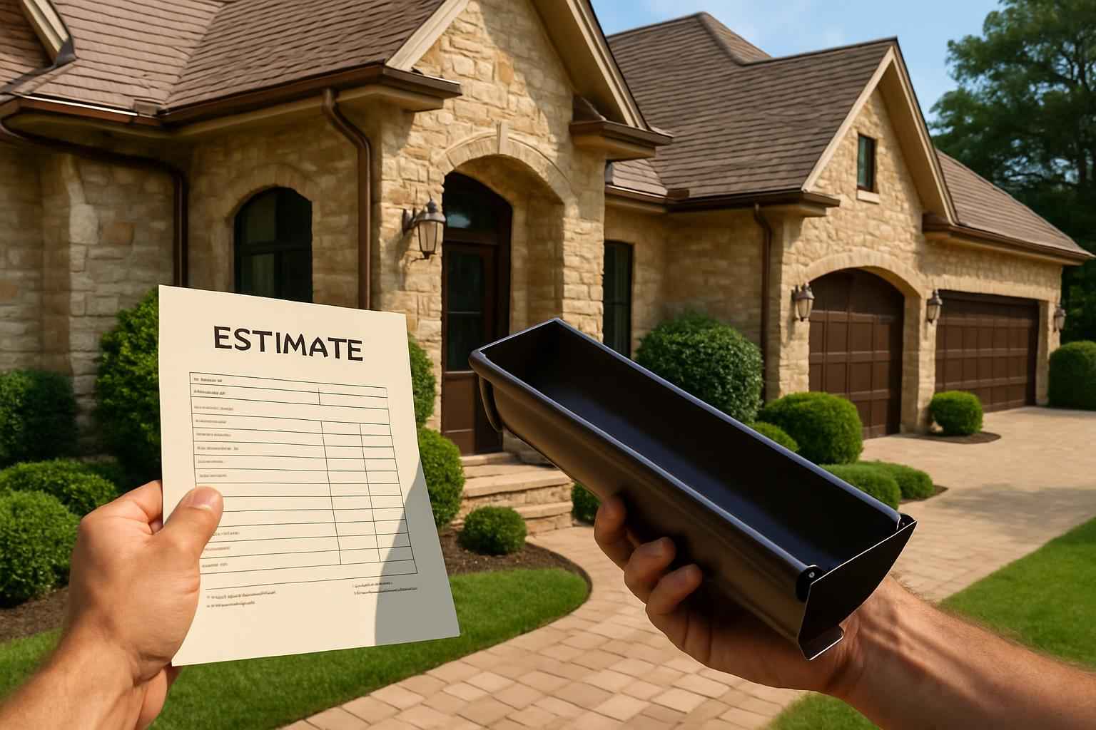 Gutter Installation Cost Estimate in Willow City TX