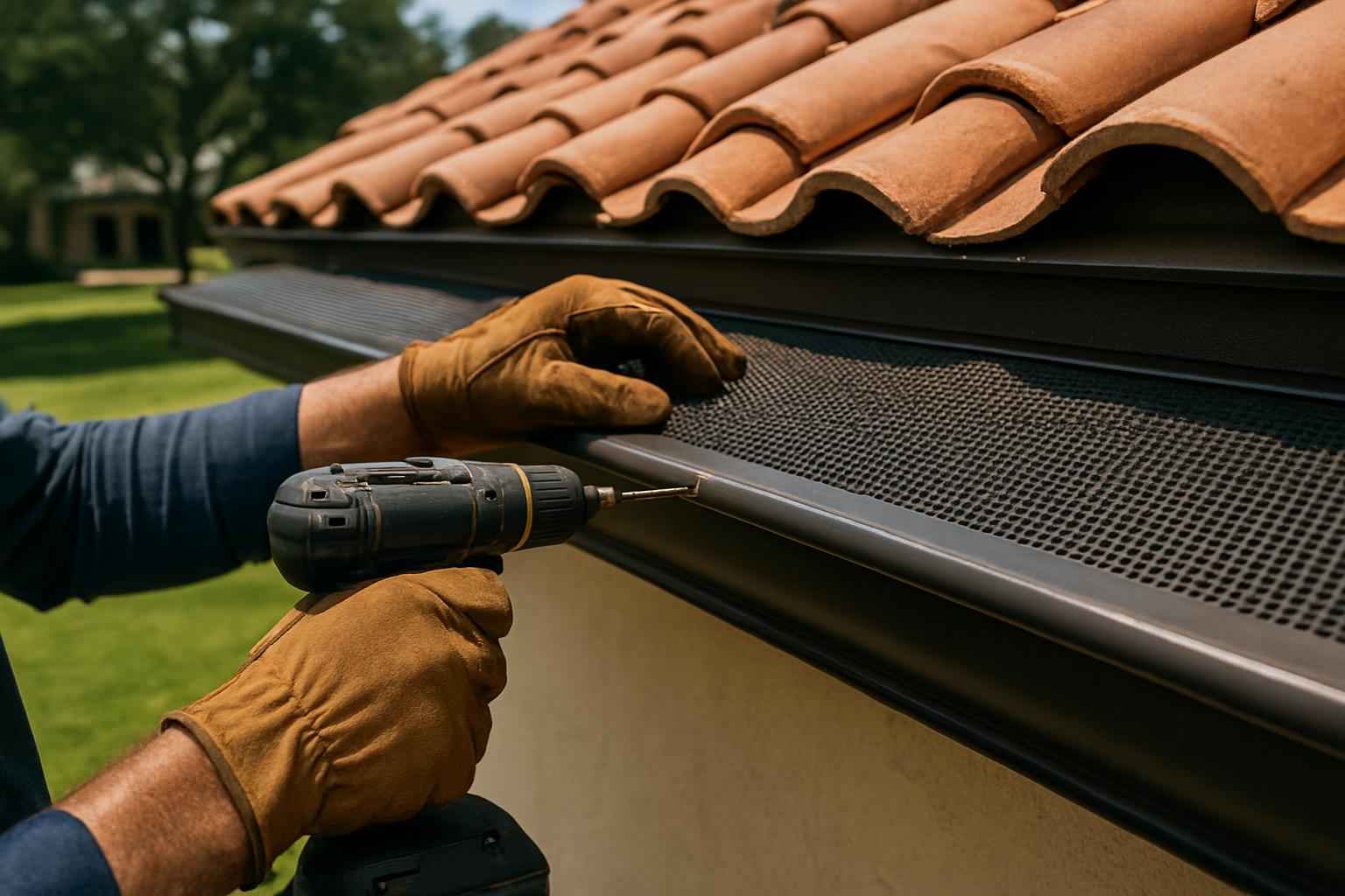 Gutter Screen Installation Service in Luckenbach TX