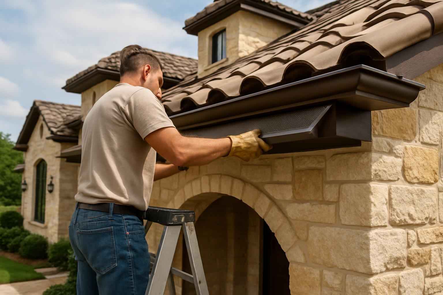 Gutter Screen Installation Service in Stonewall TX