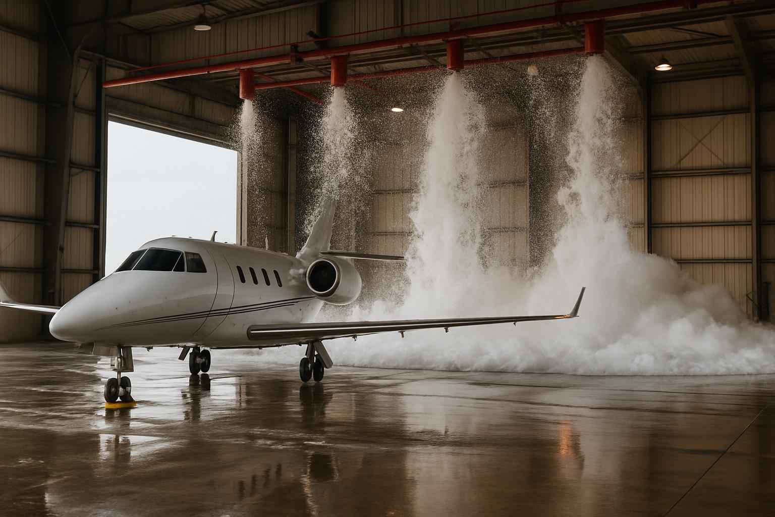 Hangar Fire Suppression Service in Hye TX