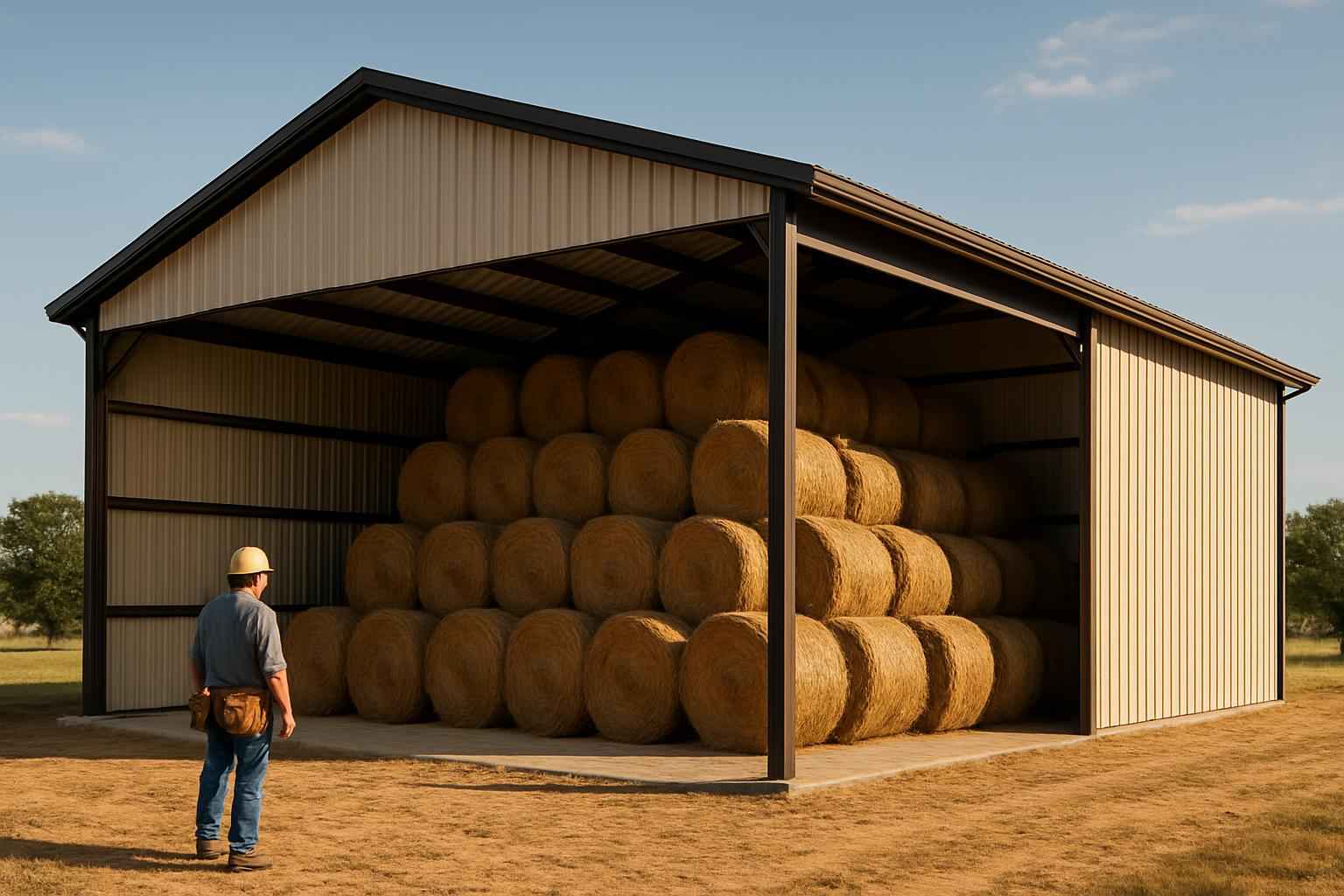 Hay Storage Building Contractor in Doss TX