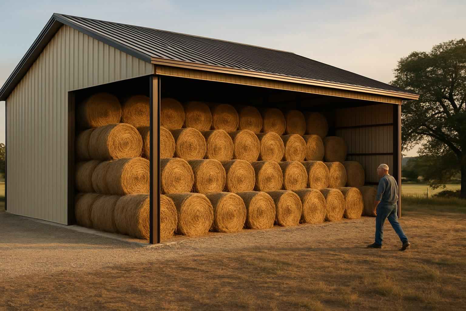Hay Storage Building Contractor in Hye TX