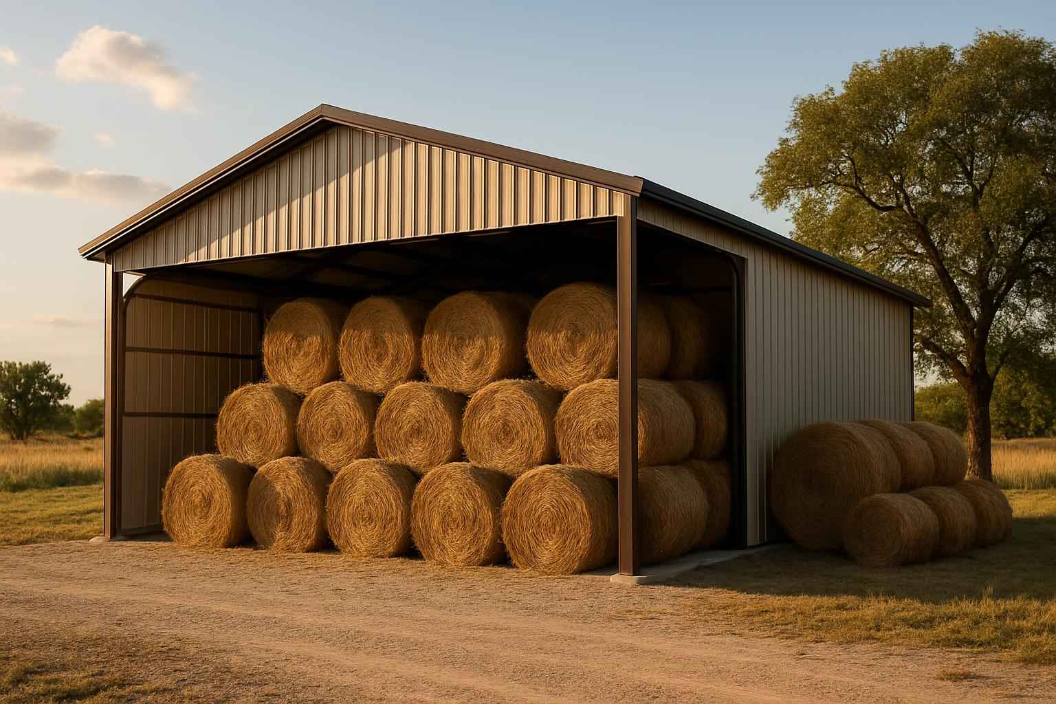 Hay Storage Building Contractor in Willow City TX
