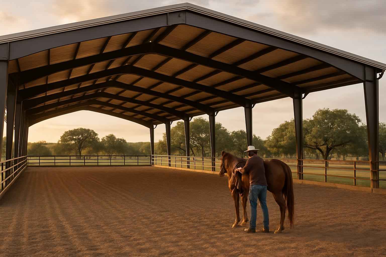 Horse Arena Cover Installer in Hye TX