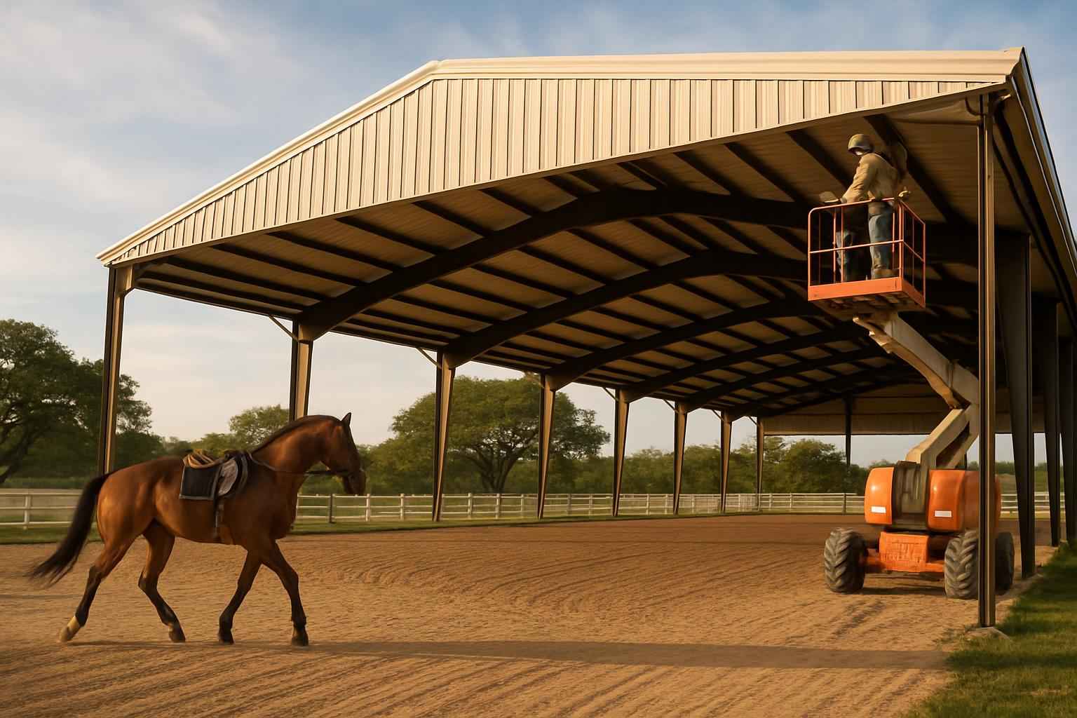 Horse Arena Cover Installer in Luckenbach TX