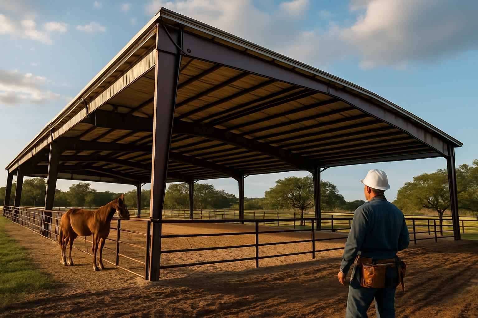 Horse Arena Cover Installer in Willow City TX