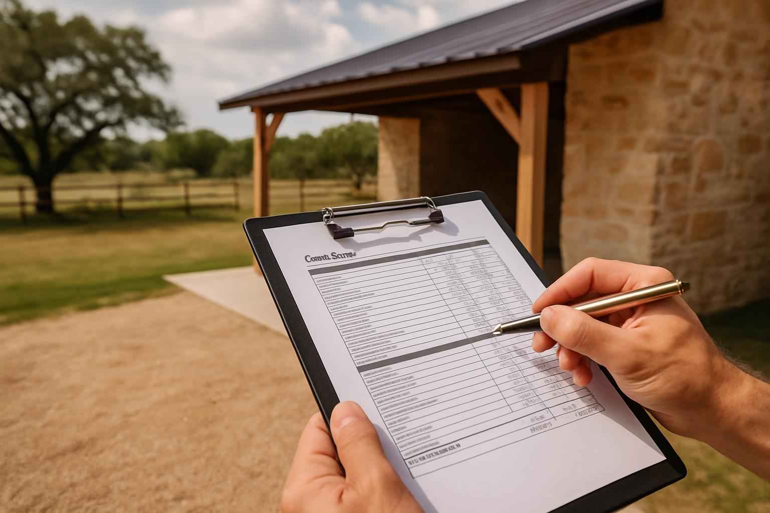 Lean To Cost Estimate in Doss TX
