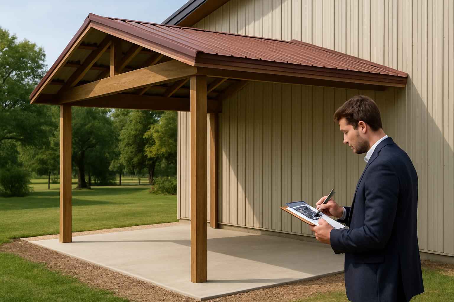 Lean To Cost Estimate in Luckenbach TX