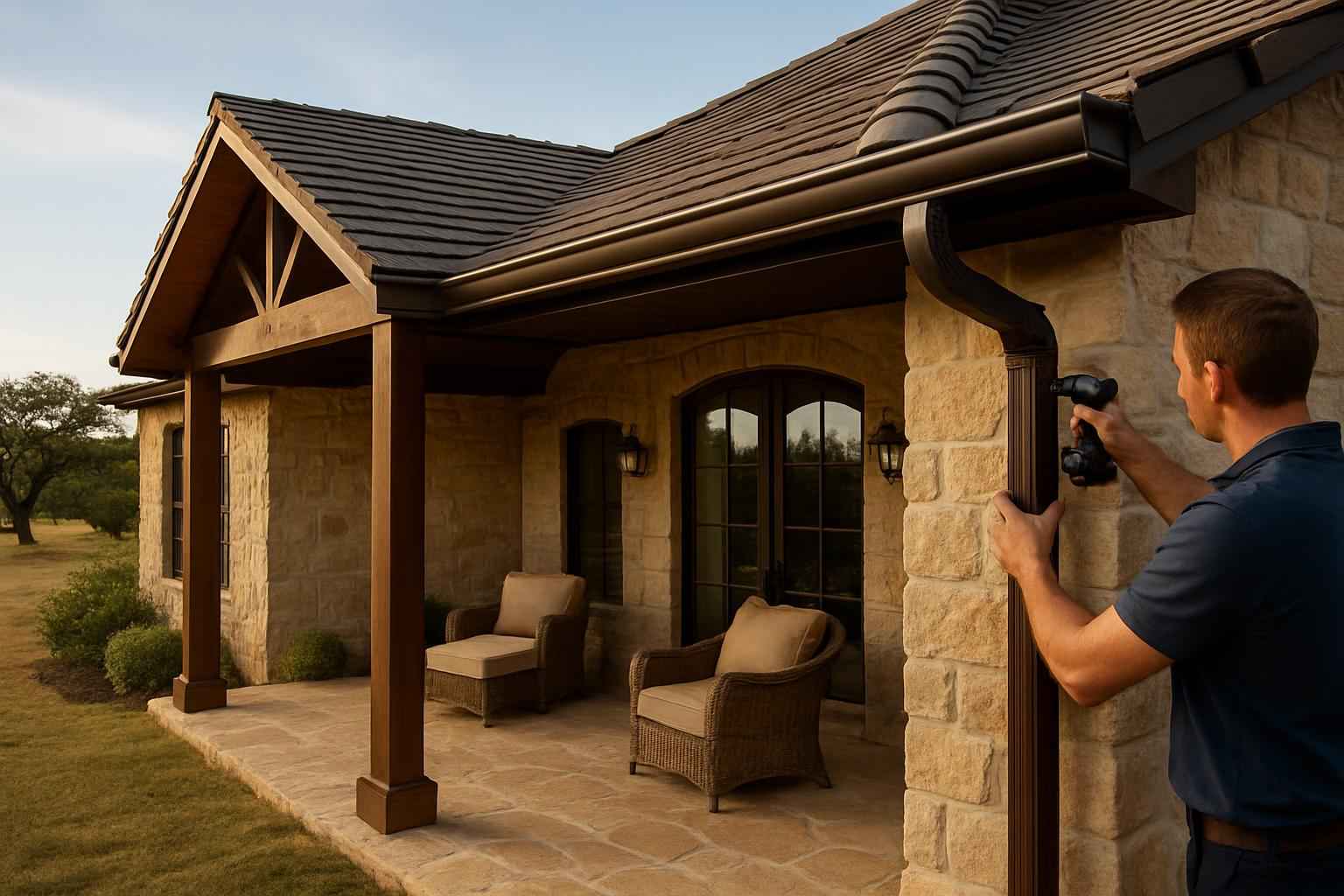 Lean To Gutter Installation in Doss TX