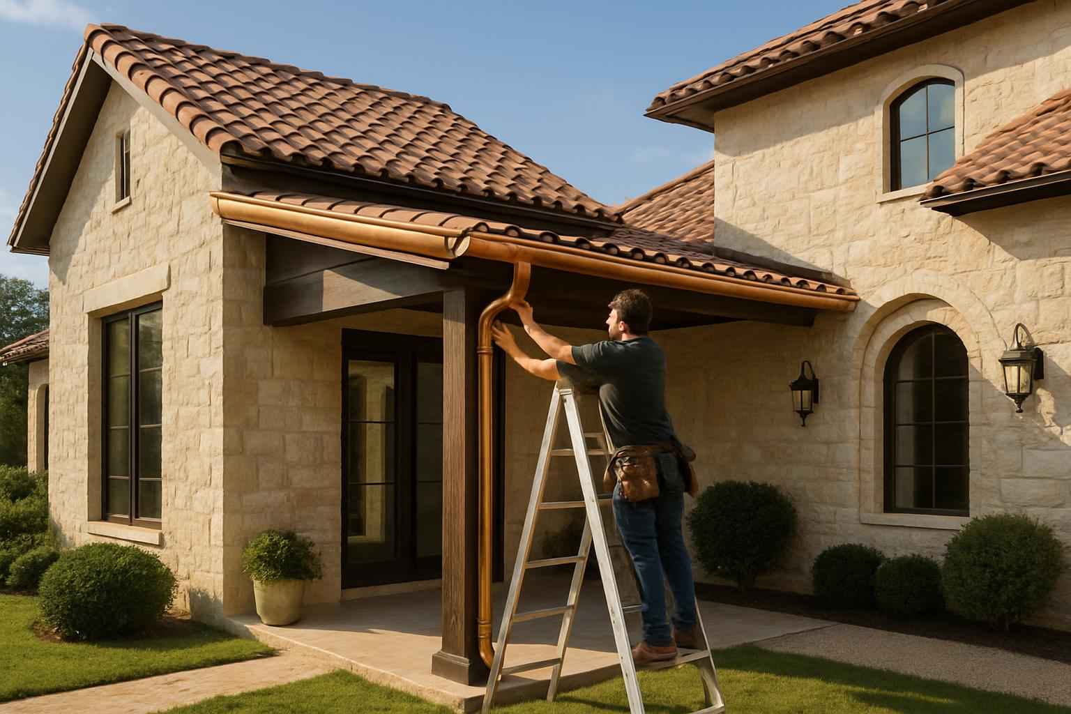 Lean To Gutter Installation in Fredericksburg TX