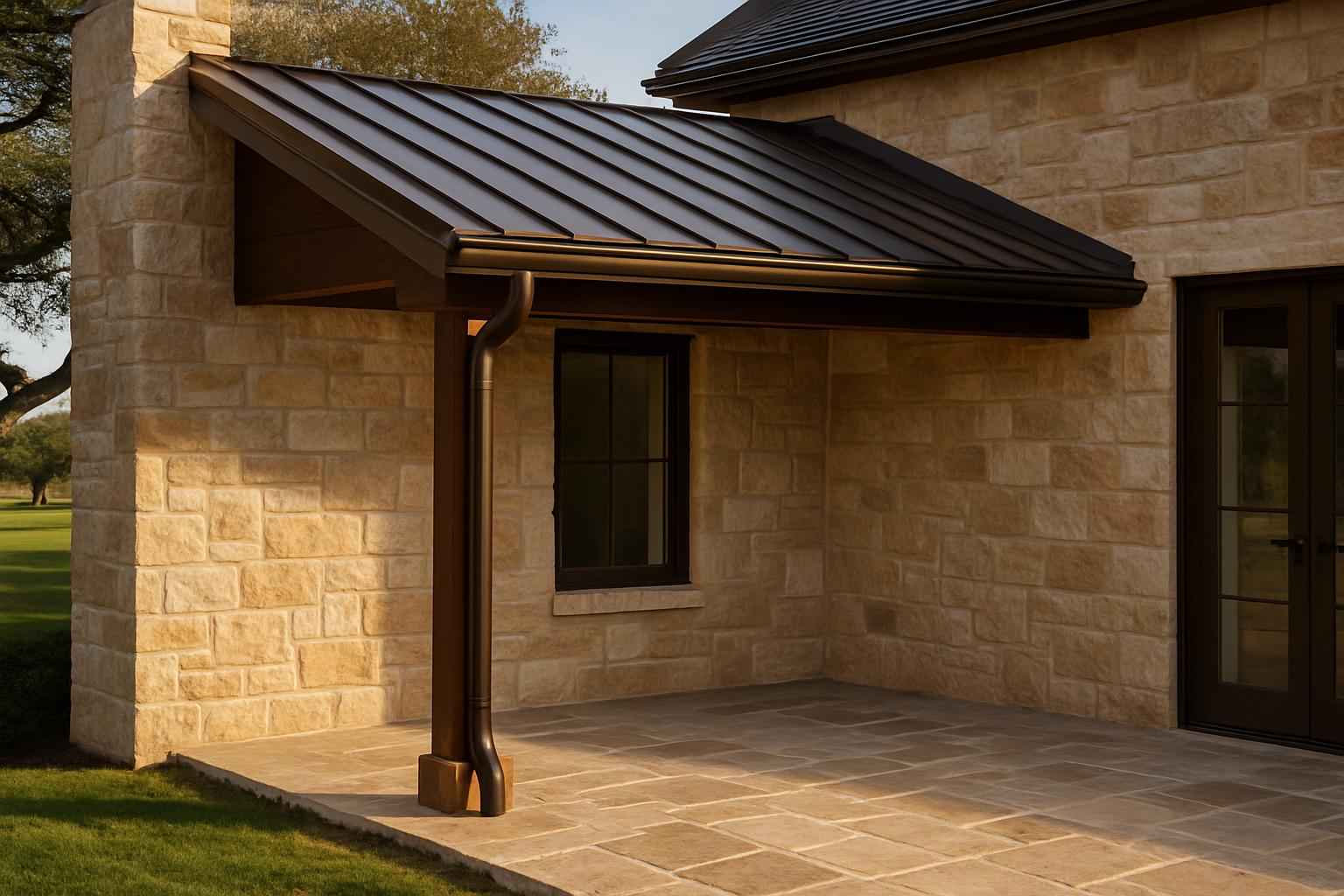Lean To Gutter Installation in Stonewall TX