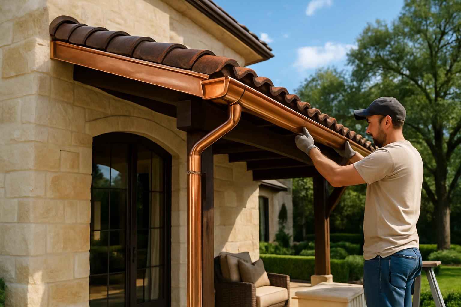 Lean To Gutter Installation in Willow City TX