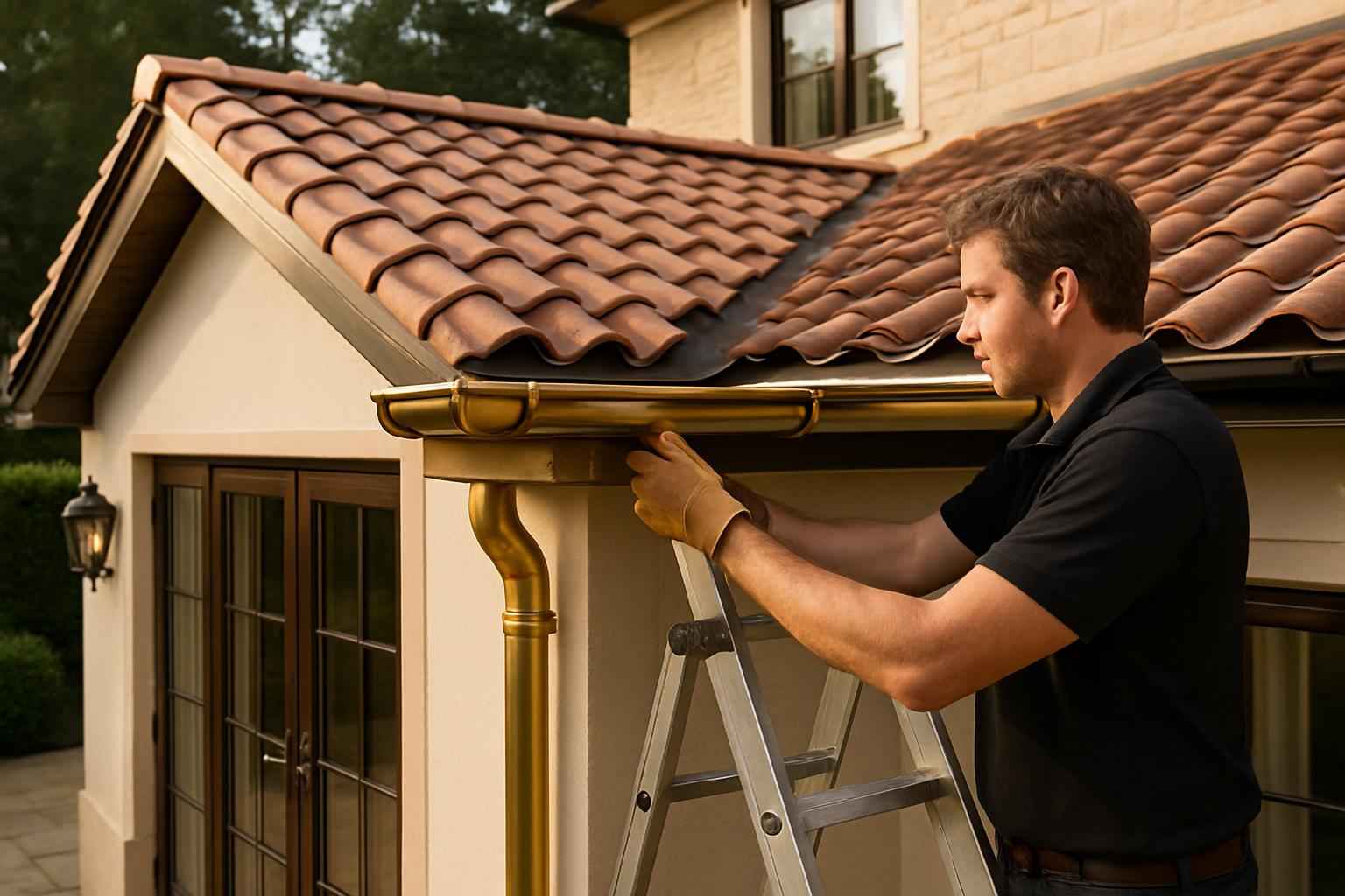 Lean To Gutter Installation