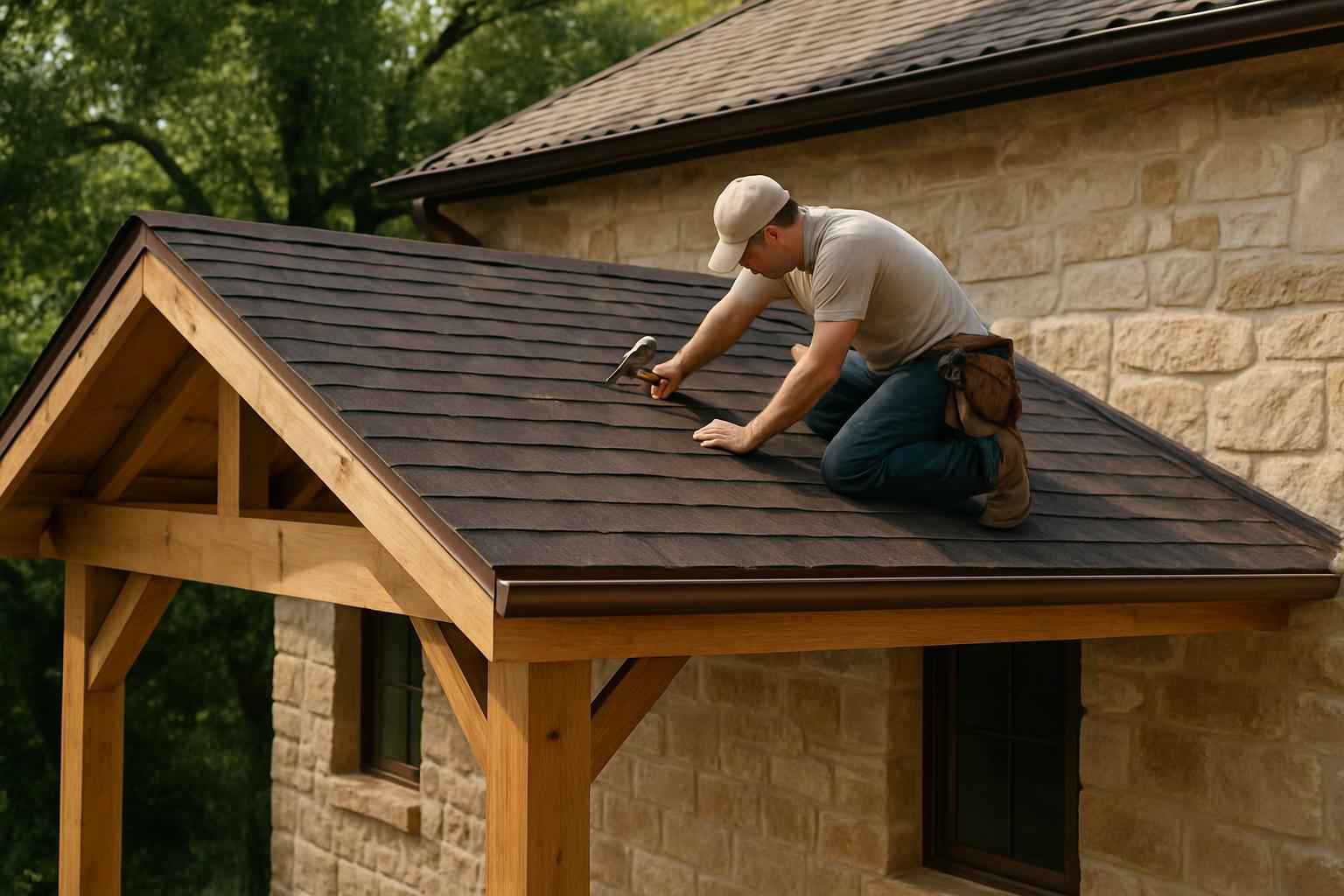 Lean To Roof Tie In Service in Luckenbach TX