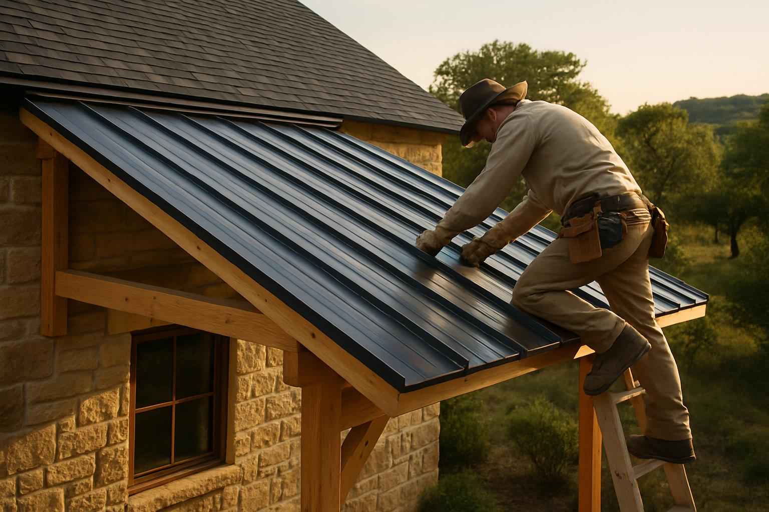 Lean To Roof Tie In Service in Willow City TX