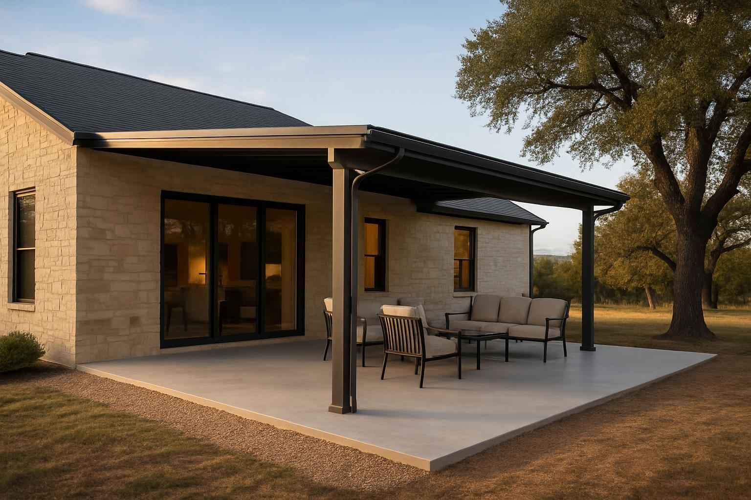 Lean To Slab Extension in Hye TX