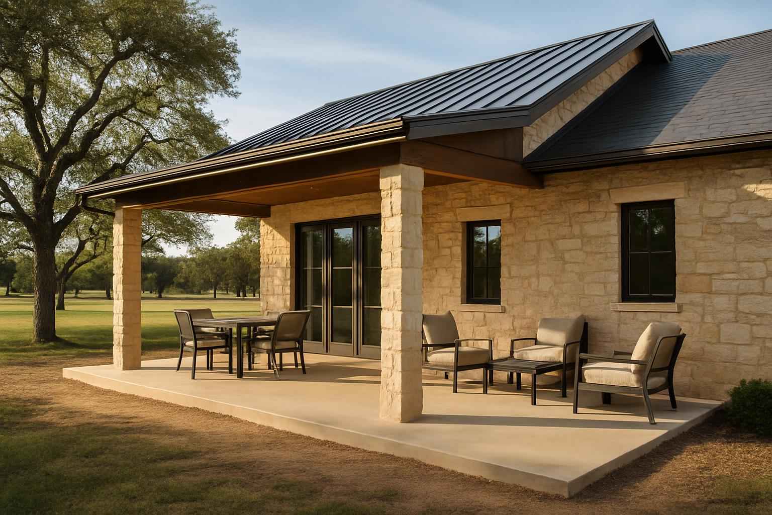 Lean To Slab Extension in Luckenbach TX