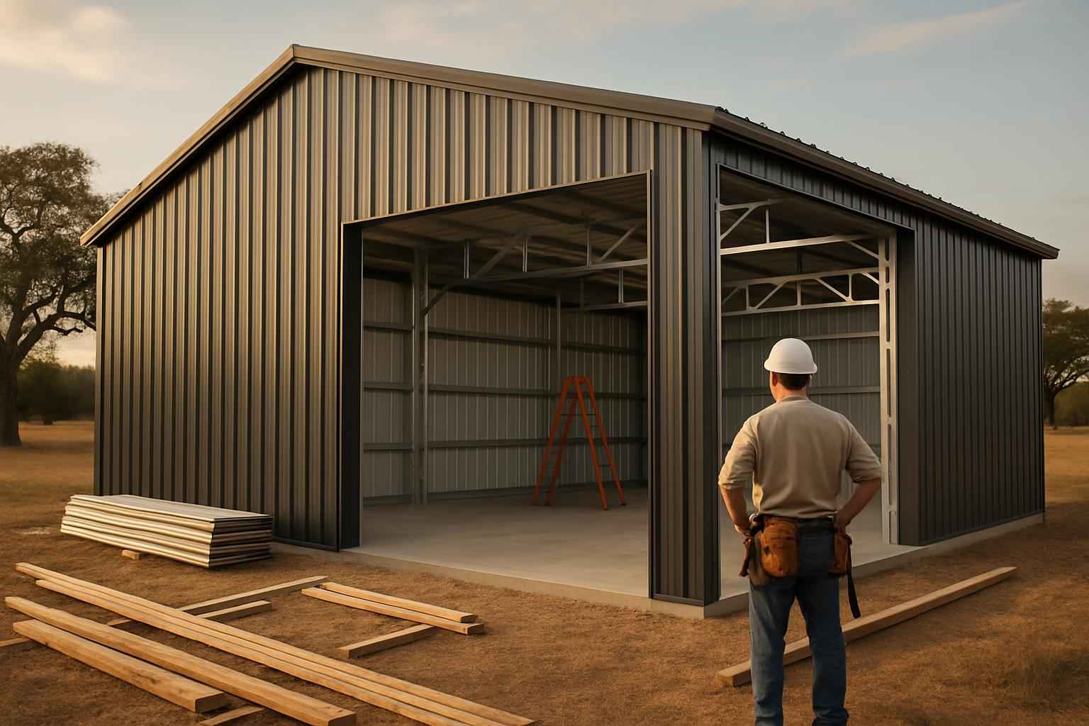 Metal Building Contractor Near Me in Luckenbach TX