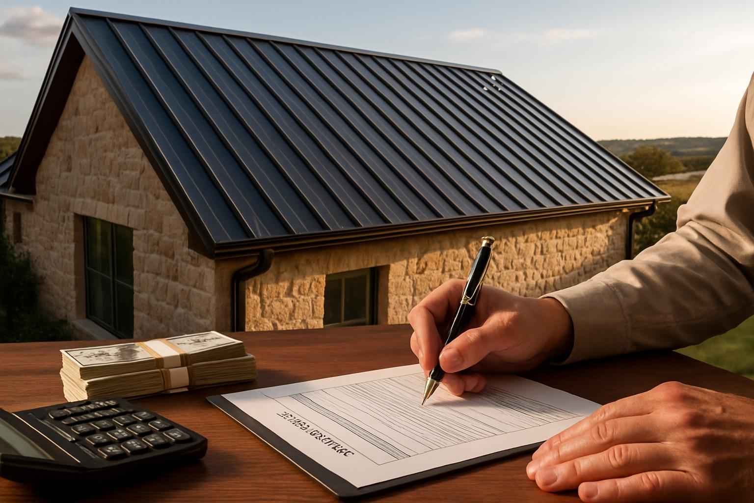 Metal Roof Cost Estimate in Hye TX