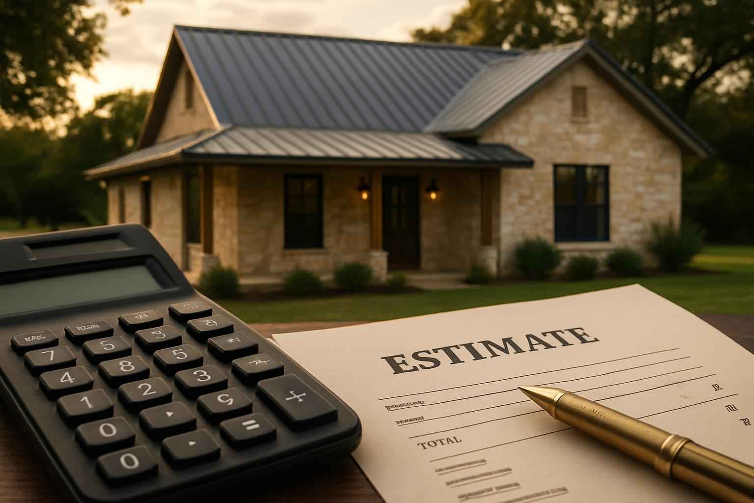 Metal Roof Cost Estimate in Luckenbach TX
