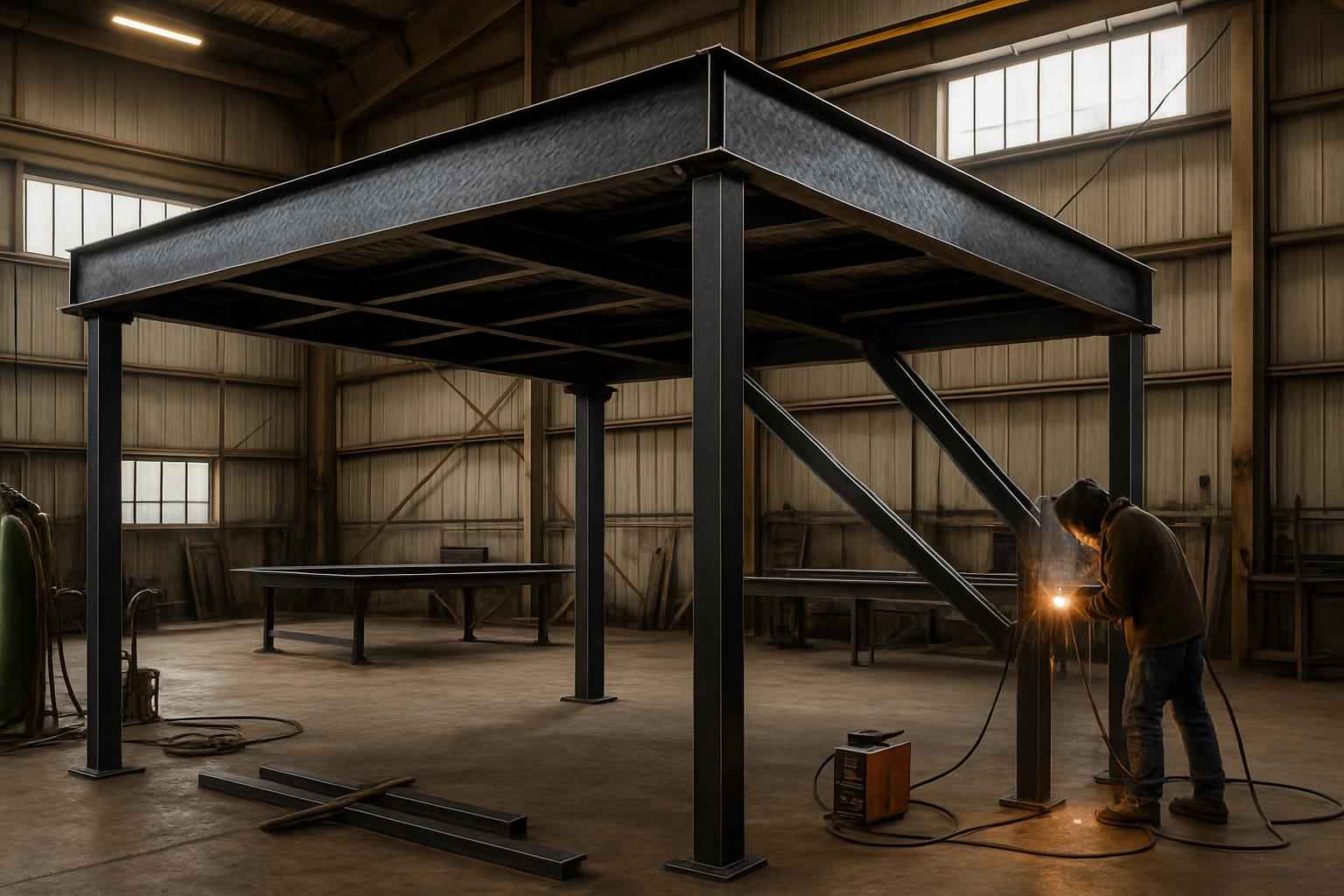 Mezzanine Support Fabrication in Doss TX