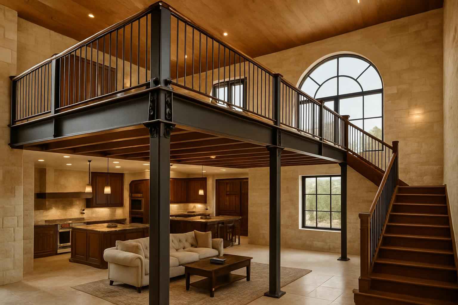 Mezzanine Support Fabrication in Hye TX