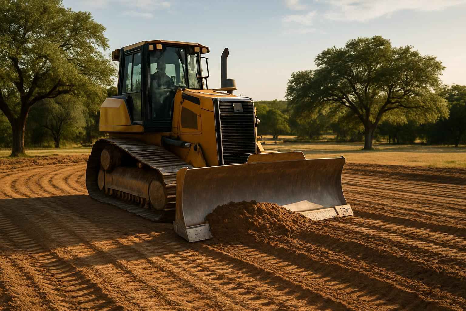 Pad Site Grading Service in Luckenbach TX