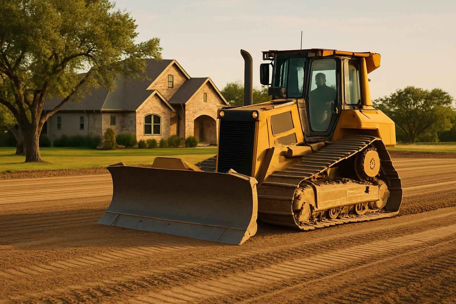 Pad Site Grading Service in Stonewall TX