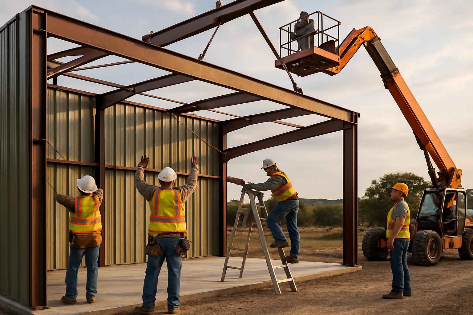 PEMB Erection Crew in Comfort TX