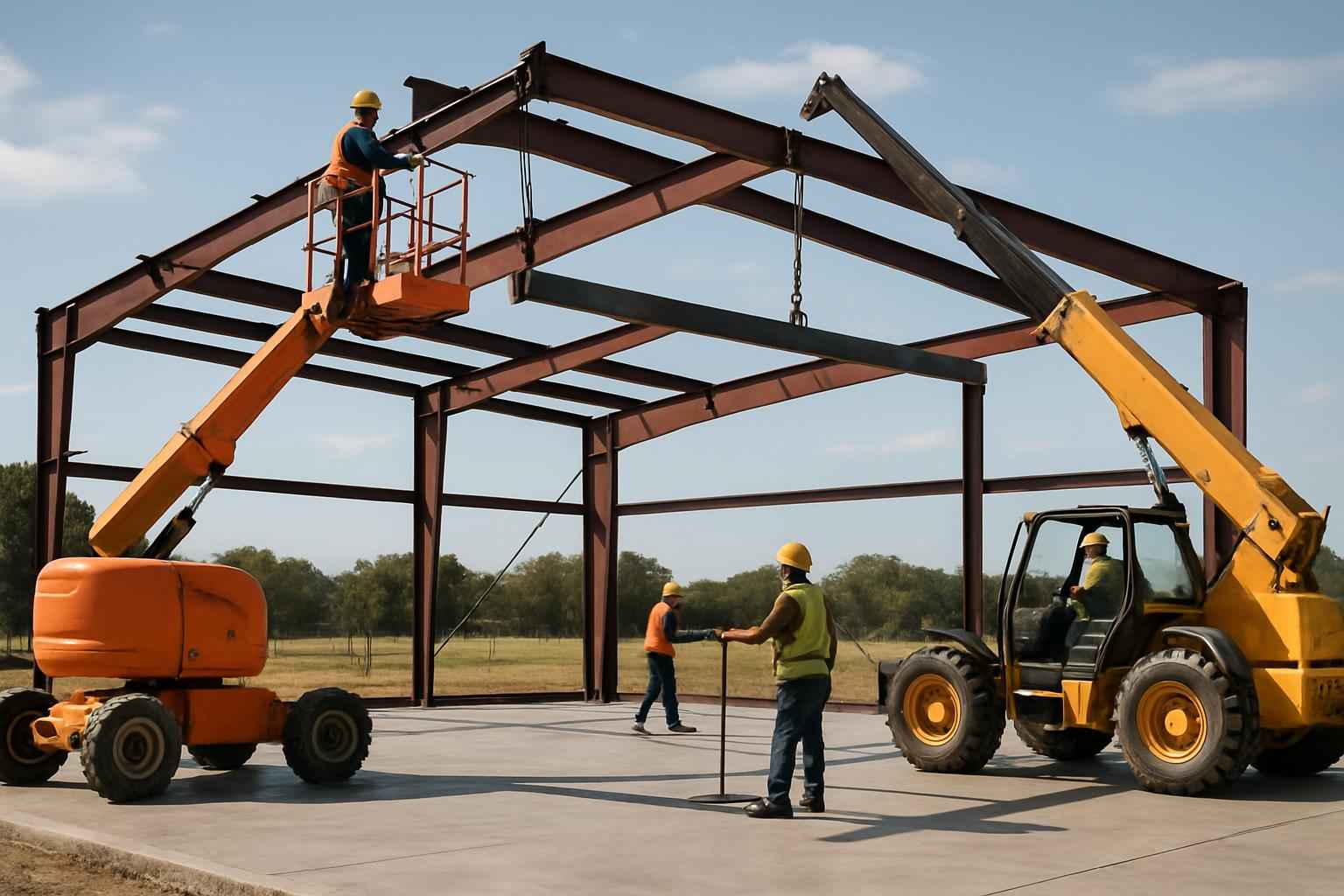PEMB Erection Crew in Fredericksburg TX