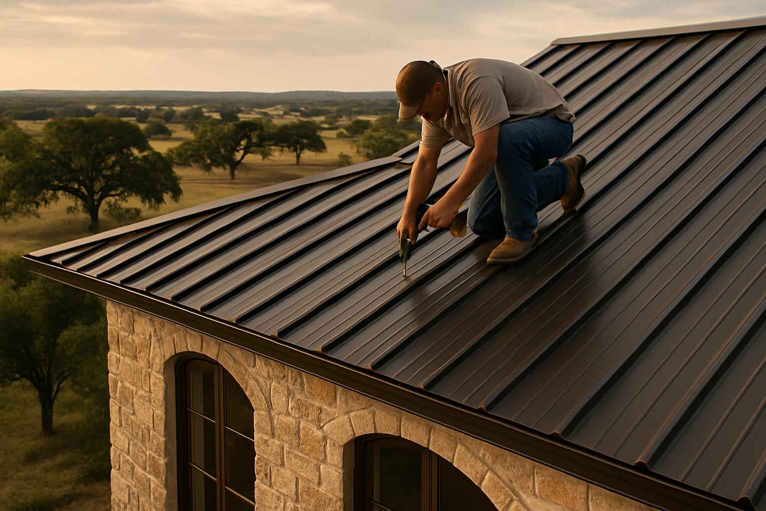 R Panel Roof Installer in Doss TX
